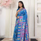Shree Shyam Fashion Silk Blend Blue Saree