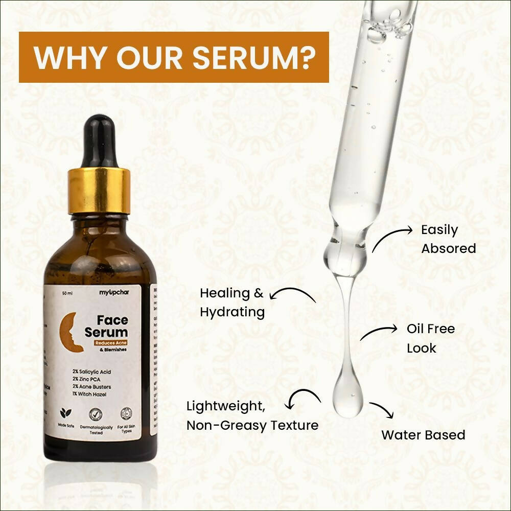 myUpchar Ayurveda 2% Salicylic Acid + Zinc PCA Anti Acne Face Serum | Swadesiicart
