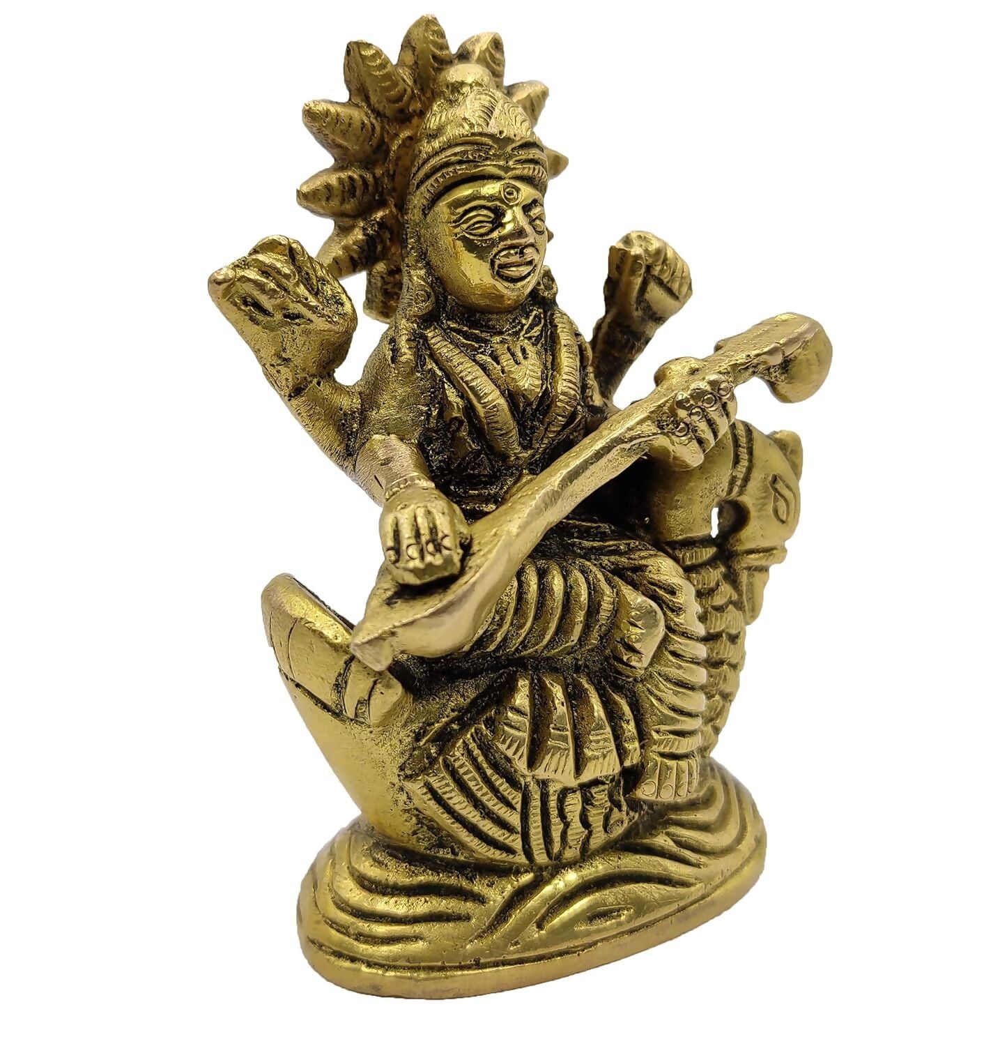 Plus Value Goddess Saraswati Idol - Swadesiicart