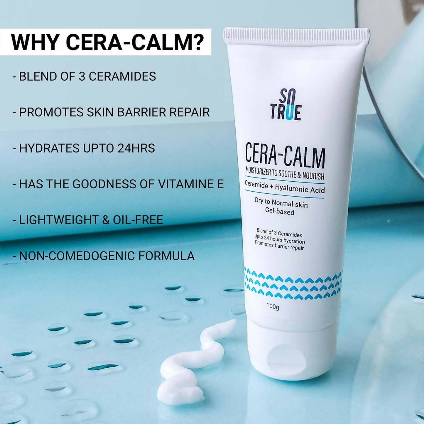 Sotrue Cera-Calm Face Moisturizer for Dry to Normal Skin - Swadesiicart