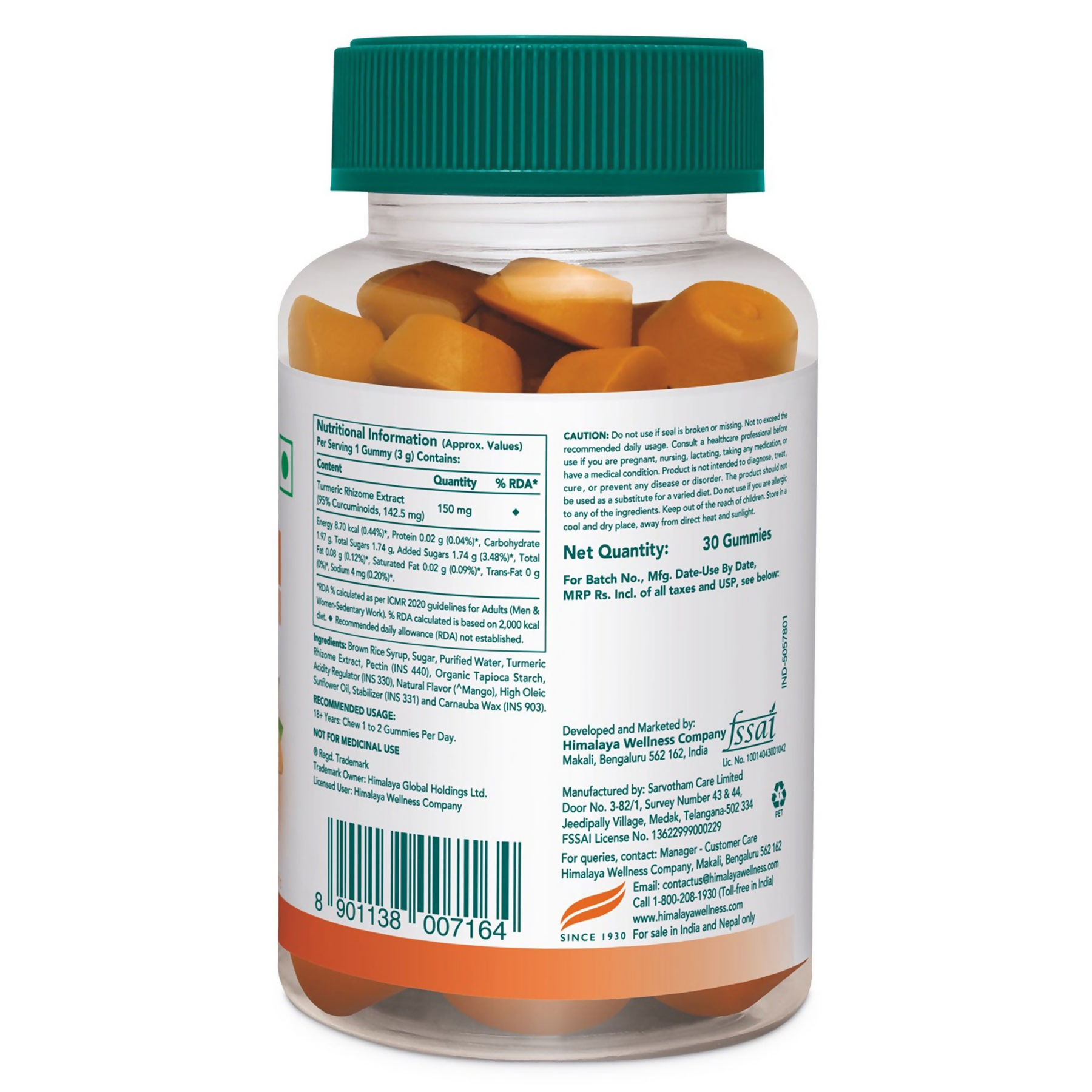 Himalaya Herbals Healthy Turmeric Gummies - Swadesiicart