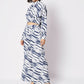 Blue Crepe Digital Printed Top With Matching Trouser - Shivani