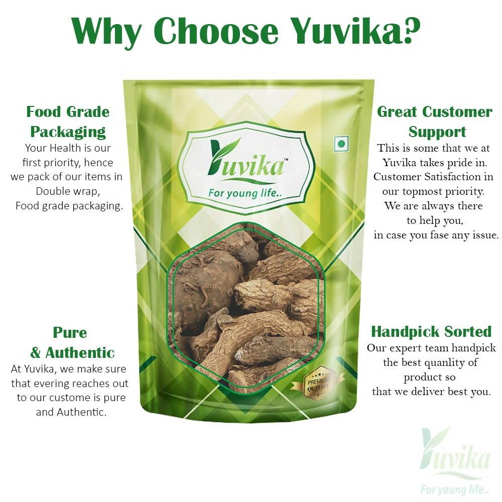 Yuvika Kali Haldi - Nar Kachur - Narkchaur - Curcuma Zerumbet - Zedoary Root - Black Turmeric | Swadesiicart