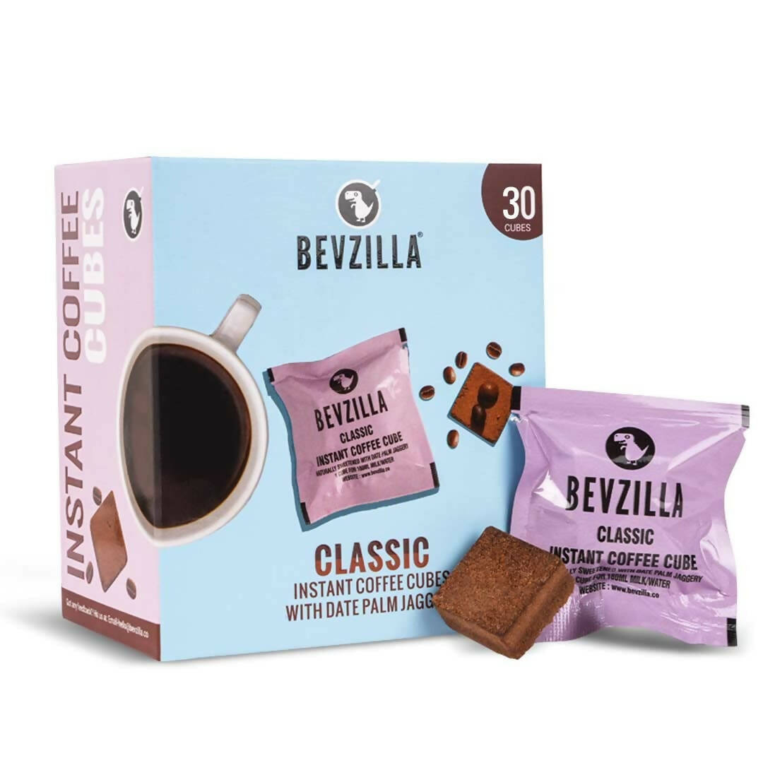 Bevzilla Instant Coffee Cubes Pack with Organic Date Palm Jaggery - Classic | Swadesiicart