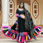 AI Fashion Black Viscose Rayon Designer Navratri Lehenga Choli Collection