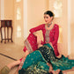 Dazzling Red Embroidered Chinnon Palazzo Salwar Kurta - Emponline | Swadesiicart