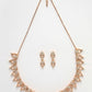 NVR Women's Gold-Polished American Diamond-Studded Handcrafted Jewellery Set - Swadesiicart