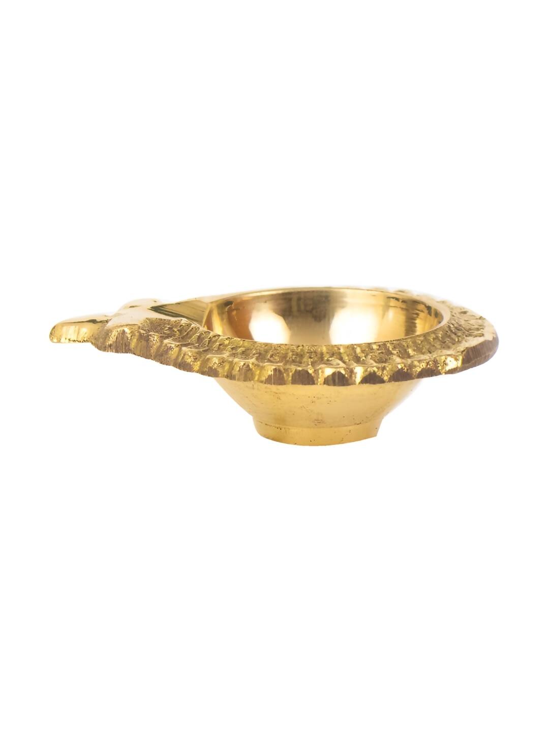 Spillbox Gold Toned Laksmi Kuber Diya Pooja Essentials | Swadesiicart