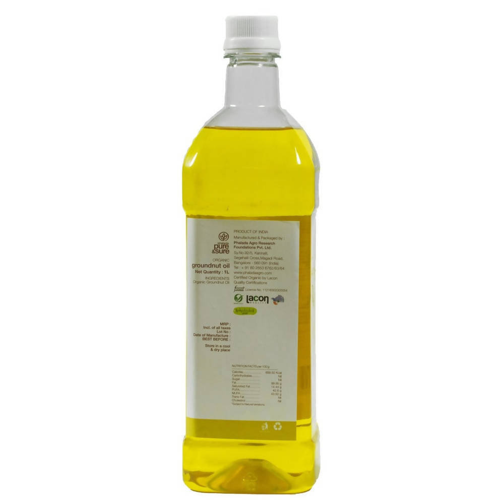 Pure & Sure Organic Cold Pressed Ground Nut Oil - Swadesiicart