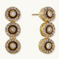 Nuyug 22K Gold-Plated Zircon Studded Enamel Embellished Dual Layered Necklace Set | Swadesiicart