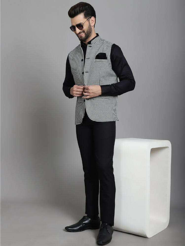 Even Apparels Nehru Jacket With Welt Pockets - Multi | Swadesiicart