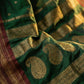 Shree Shyam Fashion Green Soft Silk Saree