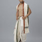 Indian Clothing Ramraj Cotton Mens Pure Cotton 5 Khan Jari 9 + 5 Kora Panchakacham Dhoti With Angavastram Set | Swadesiicart