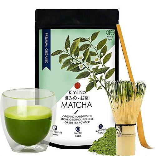 Wishcare Kimino Japanese Organic Premium Grade Matcha Green Tea Powder | Swadesiicart