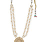 White Brass Gold-Polished Necklace - Ruby Raang | Swadesiicart