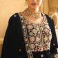 Anaita Black Embroidered Work Velvet Stitched Plazo Suit