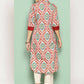 Ahalyaa Women's Traditional wear Kurta - Red | Swadesiicart