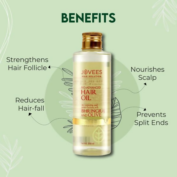 Jovees Bhringraj & Olive Bio- Advanced Hair Oil - Swadesiicart