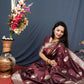 Jyoti Fashion Women's Brown Paithani Silk Zari Woven Saree with Blouse | Swadesiicart
