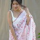Vamsee Baby Pink Organza Saree - Swadesiicart