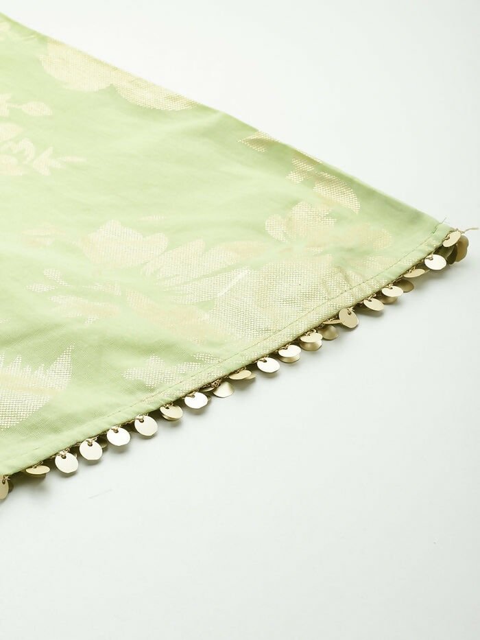 Ahalyaa Women's Traditional Wear Co-ods - Green - Swadesiicart