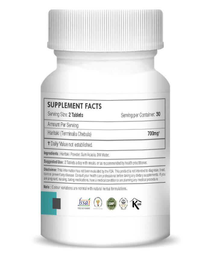 H&C Herbal Haritaki Tablets - Swadesiicart