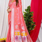 Jyoti Fashion Women's Peach Paithani Silk Zari Woven Saree with Blouse | Swadesiicart