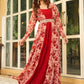 Janasya Maroon Georgette Solid Dress & Jacket | Swadesiicart