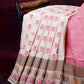 Combo of Cream and Pink with Floral Buttes Banarasi Munga Kota Saree By Gayathri Reddy Designer Studio | Swadesiicart