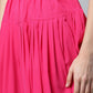 Ahalyaa Women Pink Crepe Glitter Printed Kurta with Dhoti Pants | Swadesiicart