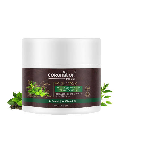 Coronation Herbal Anti Aging Fuji Matcha Green Tea Clay Face Mask | Swadesiicart