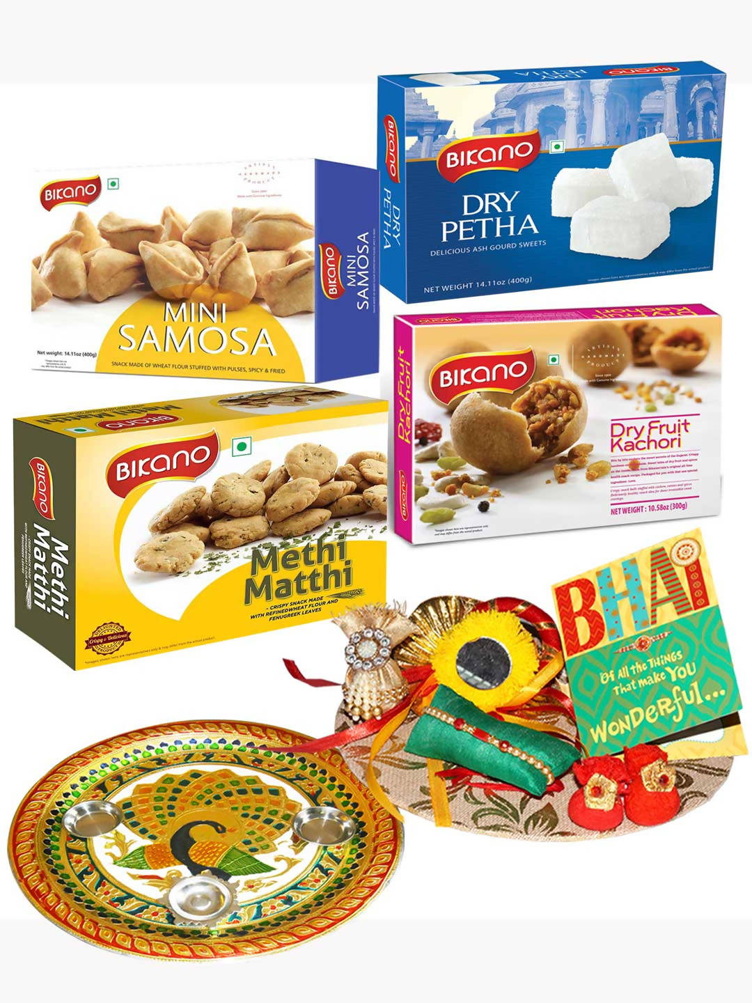 Bikano Snacks Magic Rakhi Puja Thali Gifts - Bikanervala