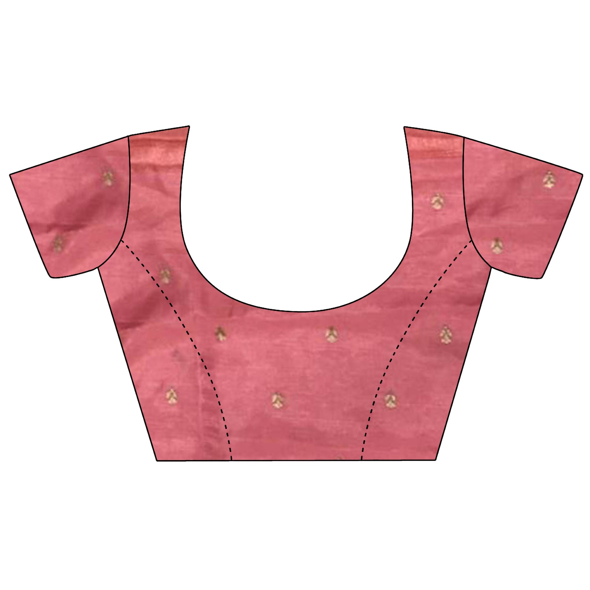 Joban Fashion Baby Pink Handloom Banarasi Organza Silk Khatali Butta Work Saree | Swadesiicart