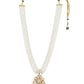 Gold-Toned White Brass Gold-Polished Necklace - Ruby Raang | Swadesiicart