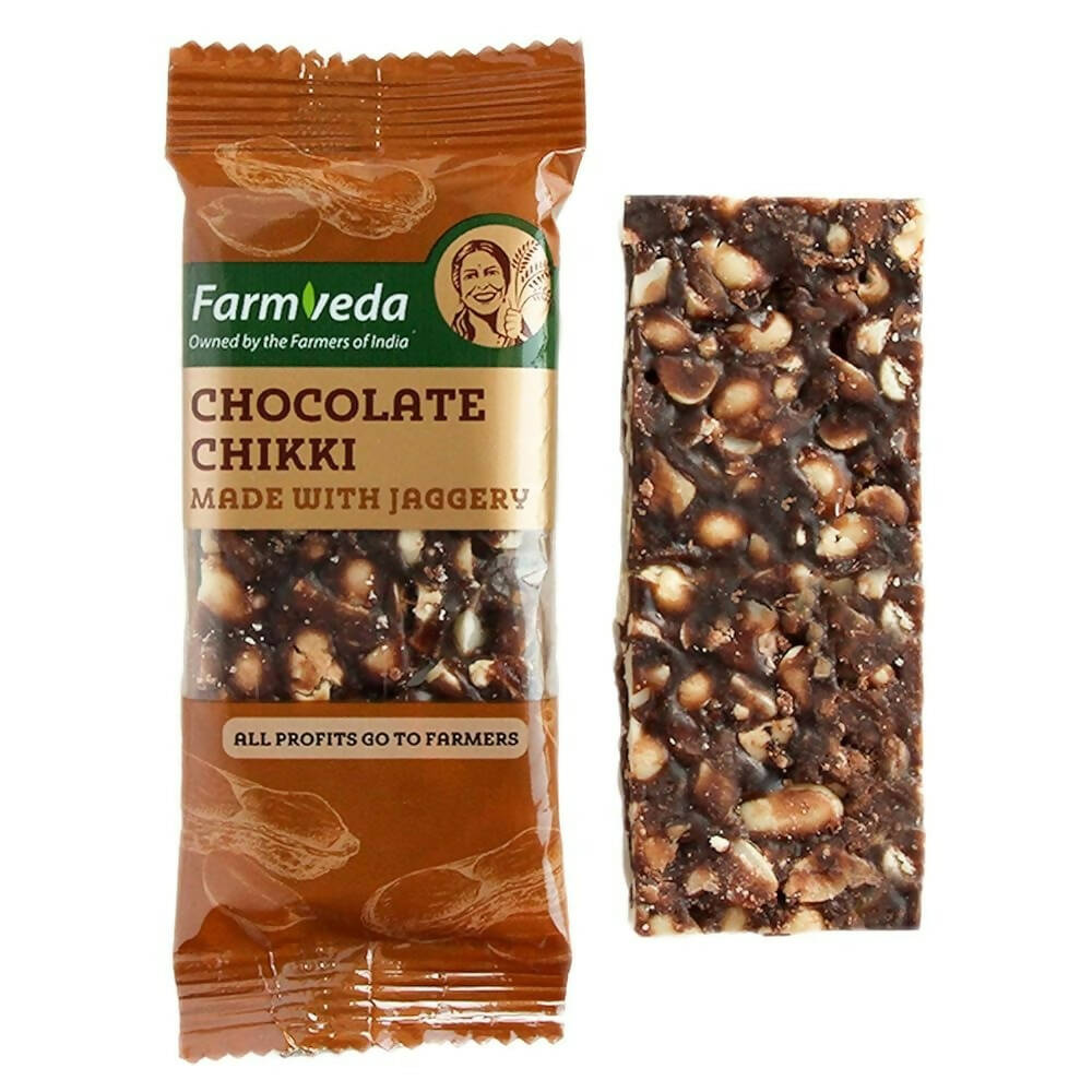 Farmveda Chocolate Chikki- Made With Jaggery | Swadesiicart