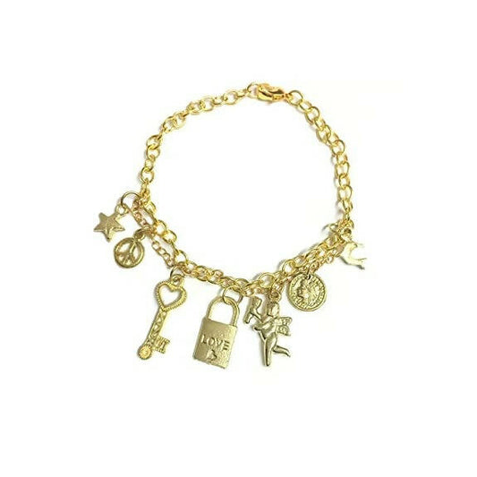 Tiaraa Golden Charm Fashion Bracelet