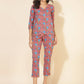 Janasya Women's Pink Cotton Floral Printed Casual Regular Co-ords - Swadesiicart