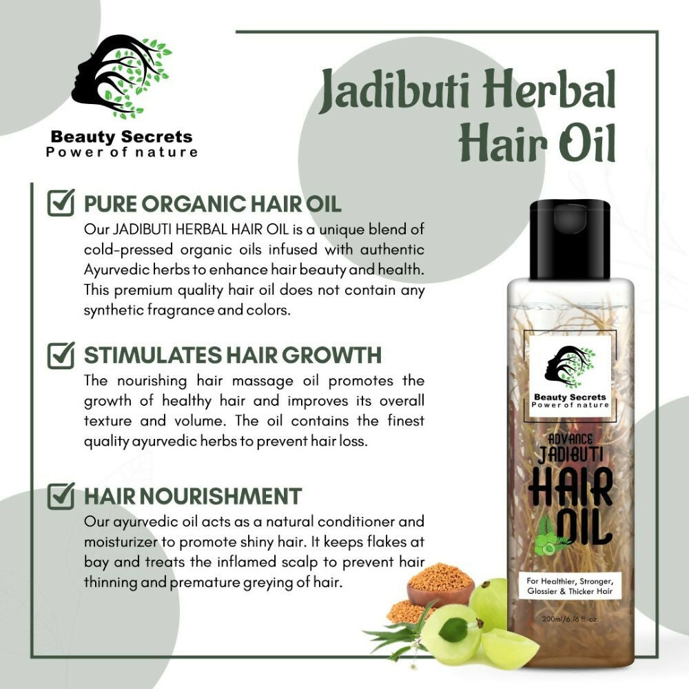 Beauty Secrets Ayurvedic Jadibuti Hair Oil | Swadesiicart