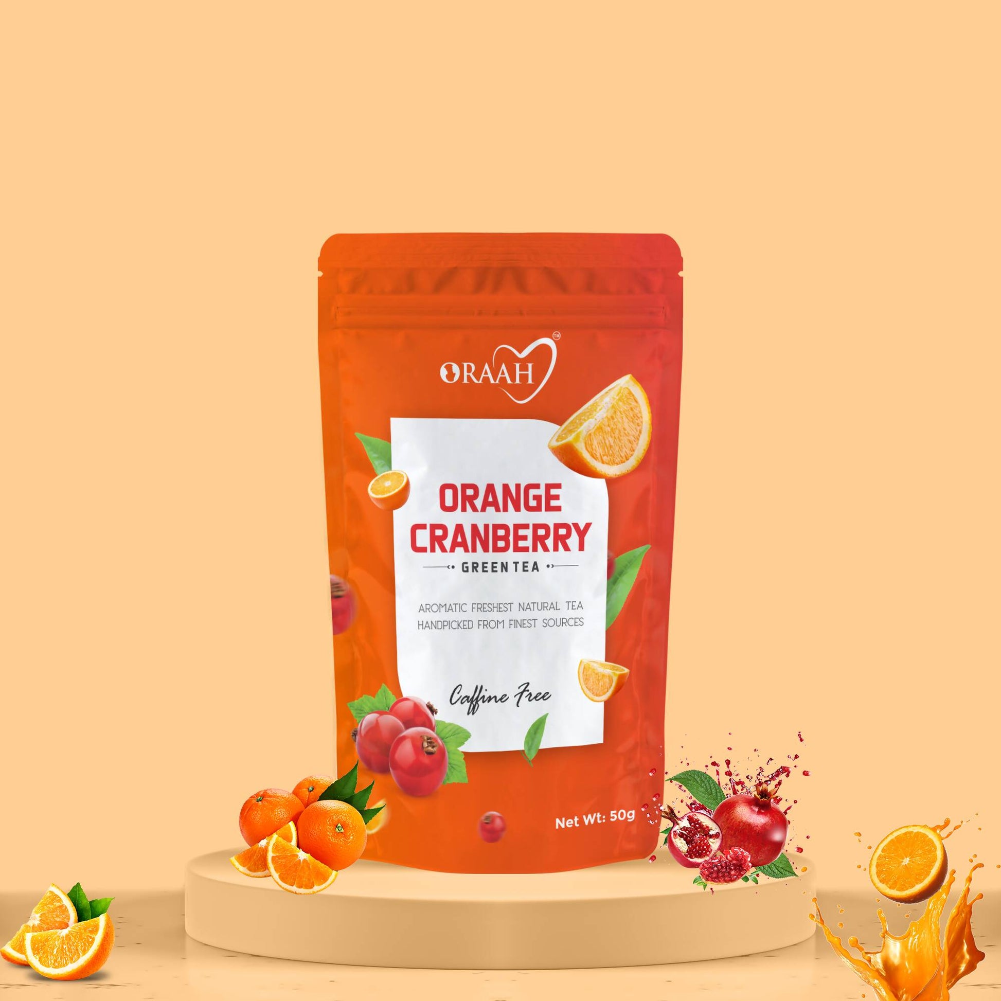 Oraah Cranberry Orange Green Tea