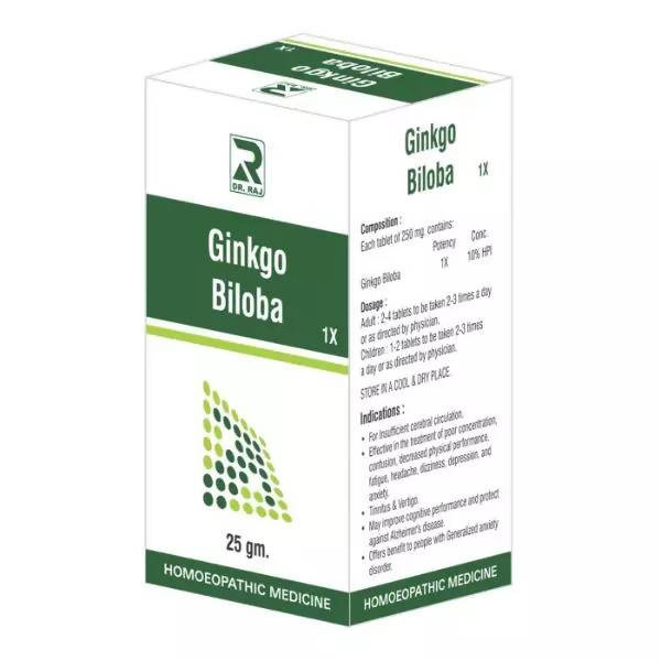 Dr. Raj Homeopathy Ginkgo Biloba Tablets | Swadesiicart