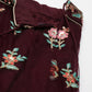 House of Panchhi Burgundy Net Sequinse Work Lehenga & Blouse, Dupatta | Swadesiicart