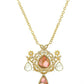Glass Kundan Gold plated Long Earrings - Ruby Raang | Swadesiicart