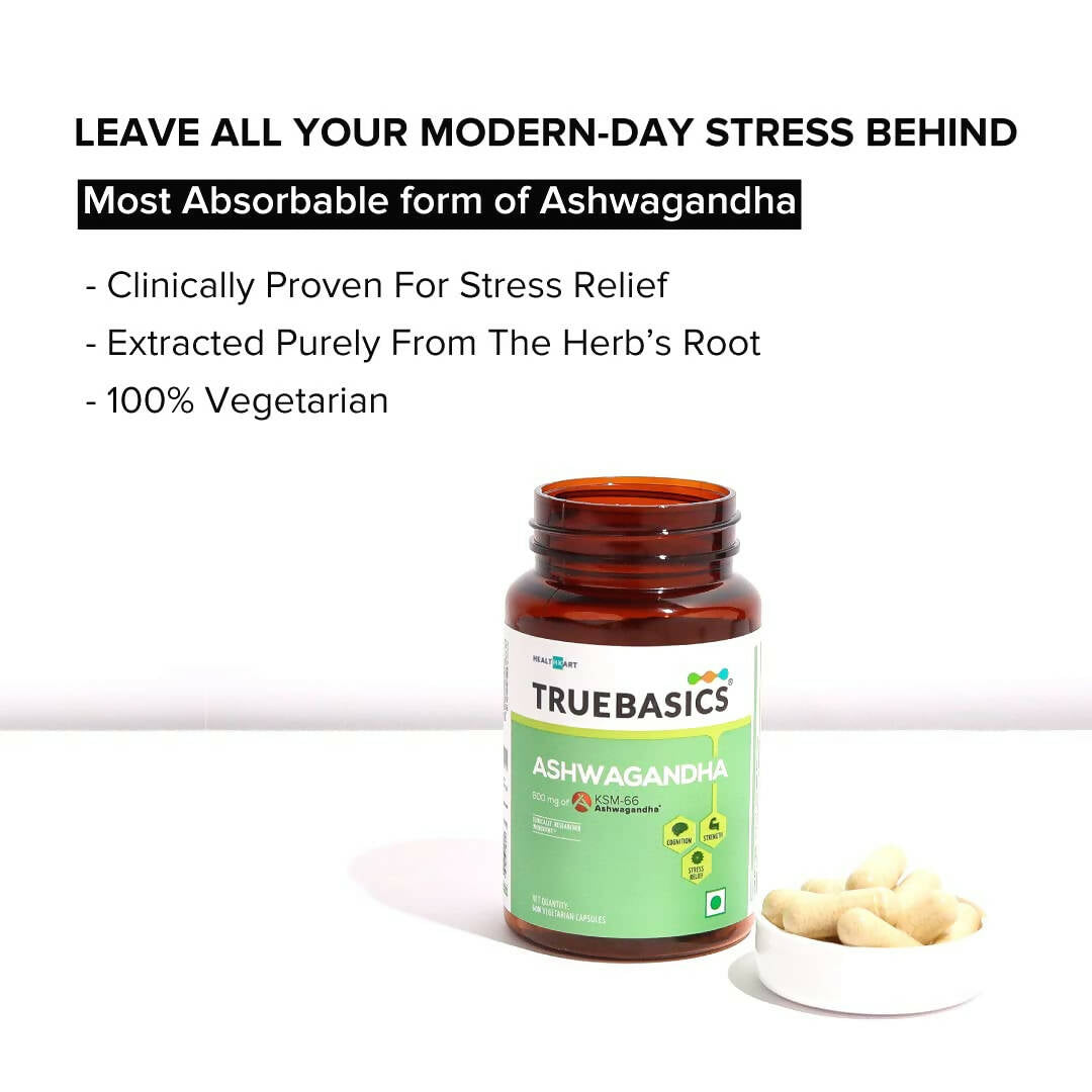 TrueBasics Ashwagandha Capsules - Swadesiicart