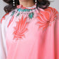Vastranavya Blush Pink Freehand Floral Print Ready to Wear Saree | Swadesiicart