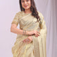 Shree Shyam Fashion Organza Gold Saree
