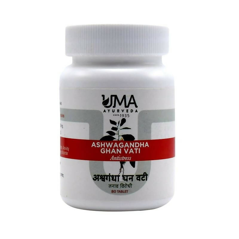 Uma Ayurveda Ashwagandha Ghan Vati Tablets - Swadesiicart