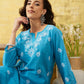 ADA Floral Lucknowi Chikankari Straight Kurta | Swadesiicart