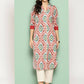 Ahalyaa Women's Traditional wear Kurta - Red | Swadesiicart