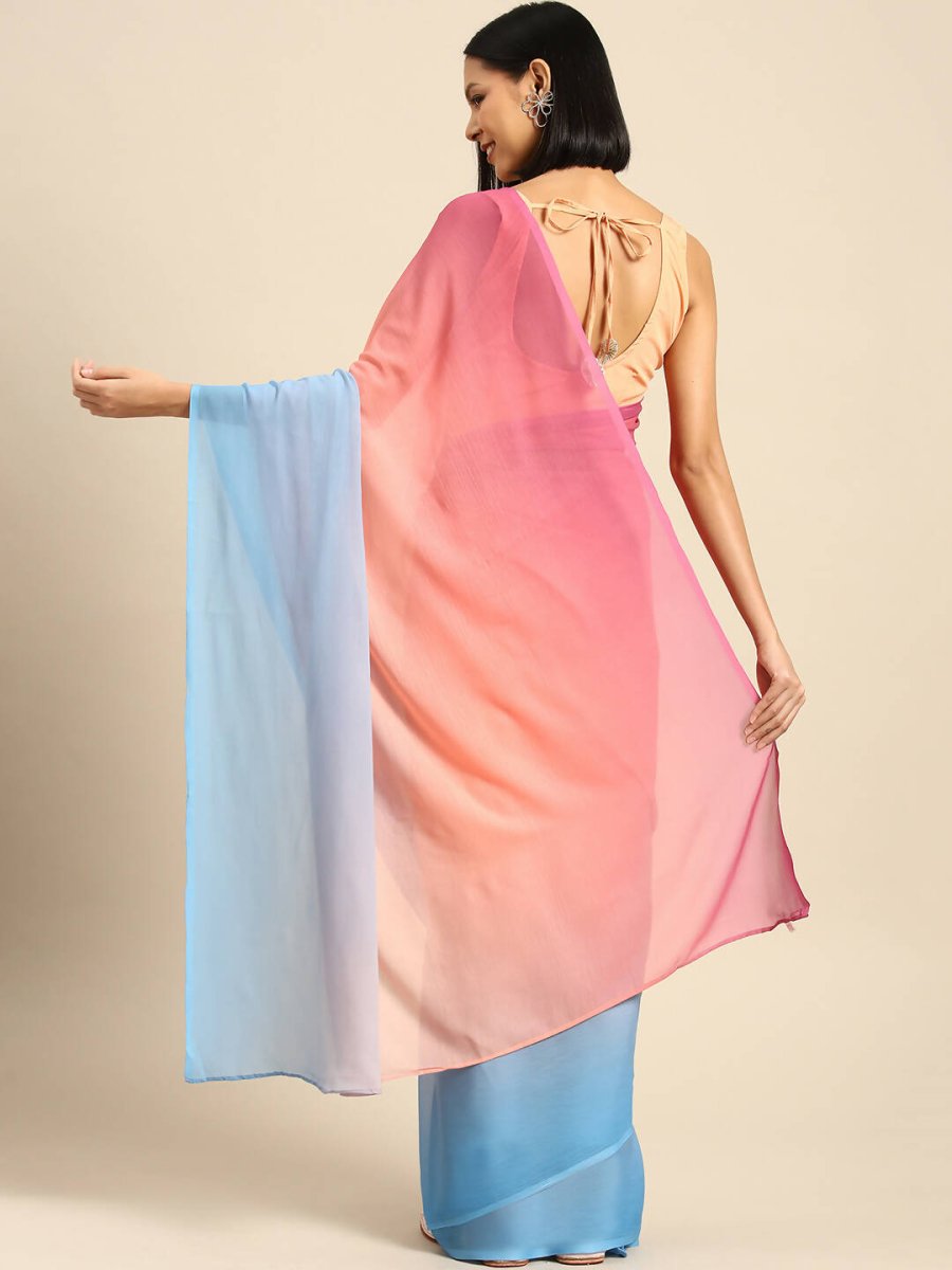 Ahalyaa Women's Traditional wear Saree - Peach | Swadesiicart