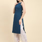 Kalini Floral Embroidered Chikankari Georgette Kurta | Swadesiicart